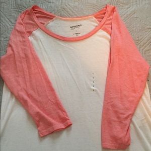 New Arizona pink and white baseball T-shirt